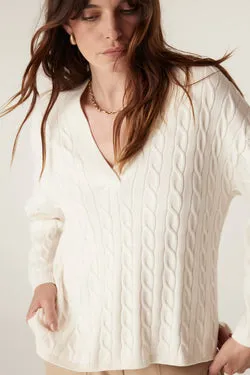 Asher Cotton Jumper - Ivory