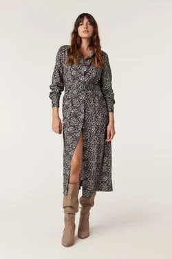 Grace Midi Dress - Reptile Print