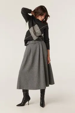 Lena Skirt - Charcoal Marle