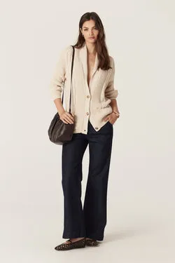 Grandpa Cable Cardigan - Oatmeal