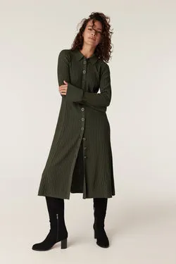 Valentina Crepe Dress - Khaki