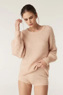 Colour Me Mohair Wool Mini Short - Nude