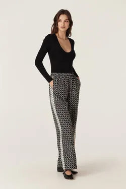 Hamilton Pant - Black Geo Print