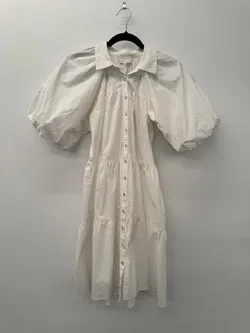 Witchery White Tiered Mini Dress - size 6