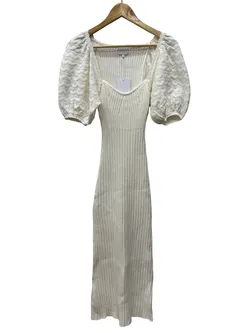 Steele White Knit Dress S