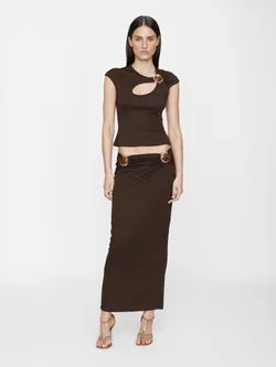 Mineral Stone Ruched Skirt