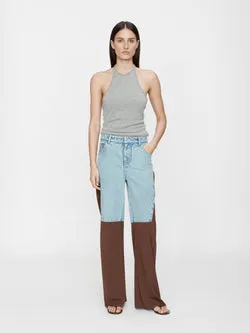 Taped Denim Jersey Jean