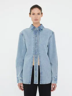 Denim Floating Tab Shirt
