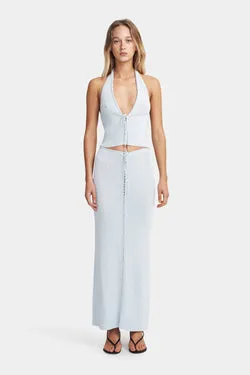 Lucio Knit Skirt Glacier