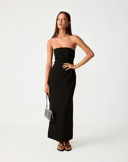 Cityscape Maxi Dress (Black)