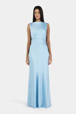 Clara Bias Dress Cornflower