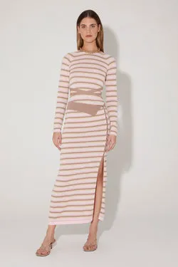 Clarence Backless Knit Top Neapolitan