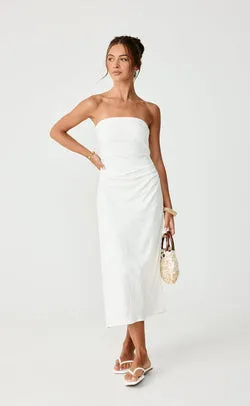 Coastal Midi Dress (Off White)