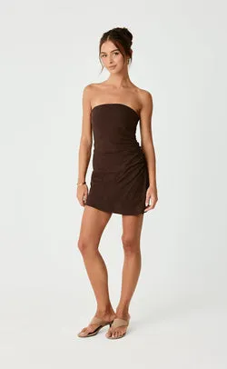 Coastal Mini Dress (Chocolate)