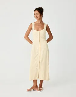 Conway Midi Dress (Lemon)
