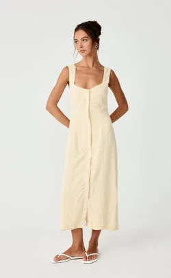 Conway Midi Dress (Lemon)