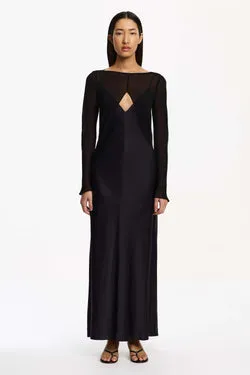 EEVIE LONG SLEEVE MAXI DRESS
