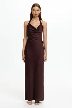 DEVLYN HALTER MAXI DRESS