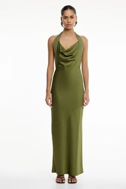 DEVLYN HALTER MAXI DRESS
