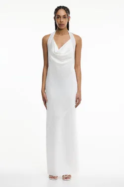 DEVLYN HALTER MAXI DRESS