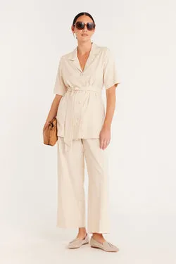 Island Tie Shirt - Ecru