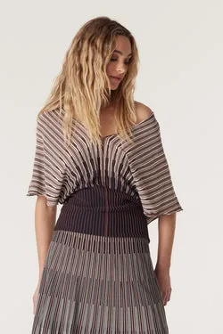 Madrid Crepe Top - Tile Jacquard