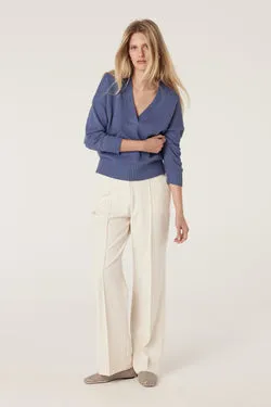 Flax V Jumper - Denim