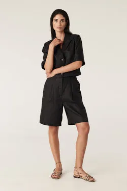 Elm Linen Short - Black
