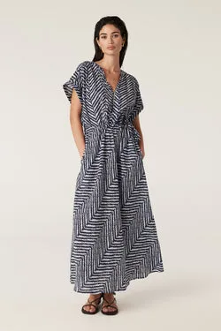 Sea Breeze Dress - Chevron Print