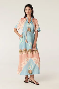 Pina Kaftan Dress - Desert Print