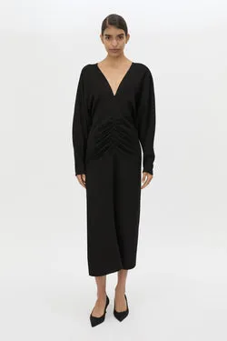 Dune Draped Waist Midi Dress