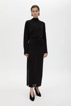 Ravine Draped Sleeve Dress