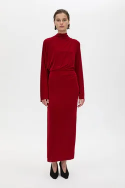 Ravine Draped Sleeve Dress