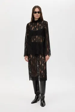 Zemira Lace Midi Skirt