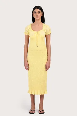 Callie Dress - Lemon