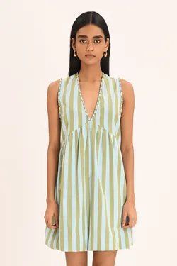 Cecile Dress - Chene Stripe