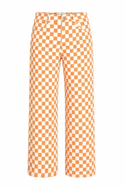 Check Vacation Pant - Camel