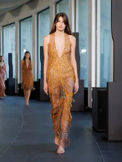 Patchworked Hollow Lace Dress