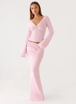 Colipso Maxi Skirt - Pink