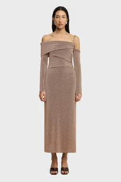 GIA LONG SLEEVE MIDI DRESS