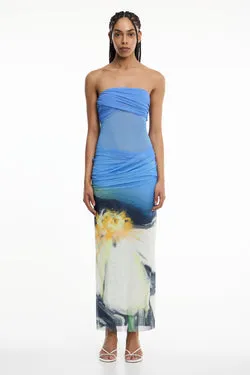 CEIRA STRAPLESS MAXI DRESS