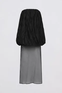 BLACK METAL COTTON HAZEL DRESS