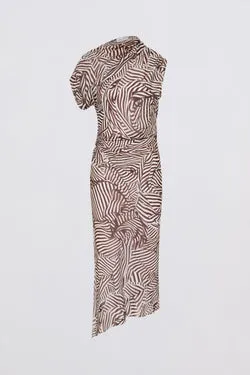 WHIRLPOOL STRIPE DECODE DRESS