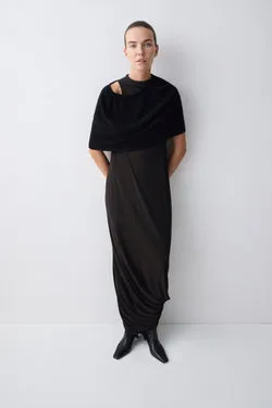 CHOCOLATE JERSEY RELEASE DRESS