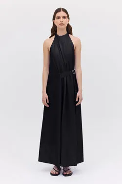 BLACK COTTON ISABELLA DRESS