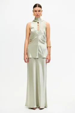 SHORTGREEN MAXI SKIRT