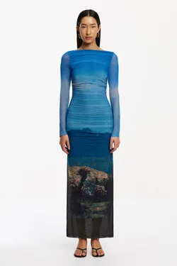 SARIA LONG SLEEVE MIDI DRESS