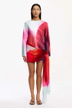 FARRAH LONG SLEEVE MINI DRESS