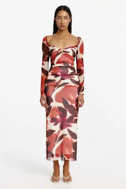 Hettie Long Sleeve Midi Dress