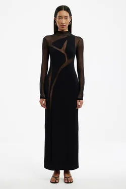 NEYMA LONG SLEEVE MAXI DRESS